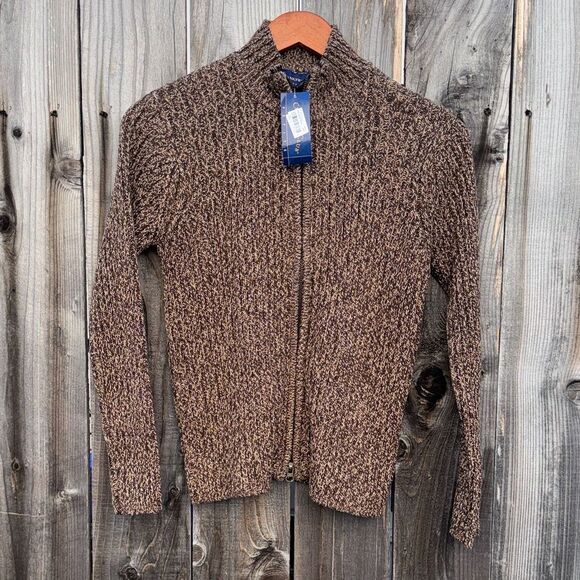 Charter Club Petite Knit Full-Zip Sweater Size Medium - Picture 1 of 11
